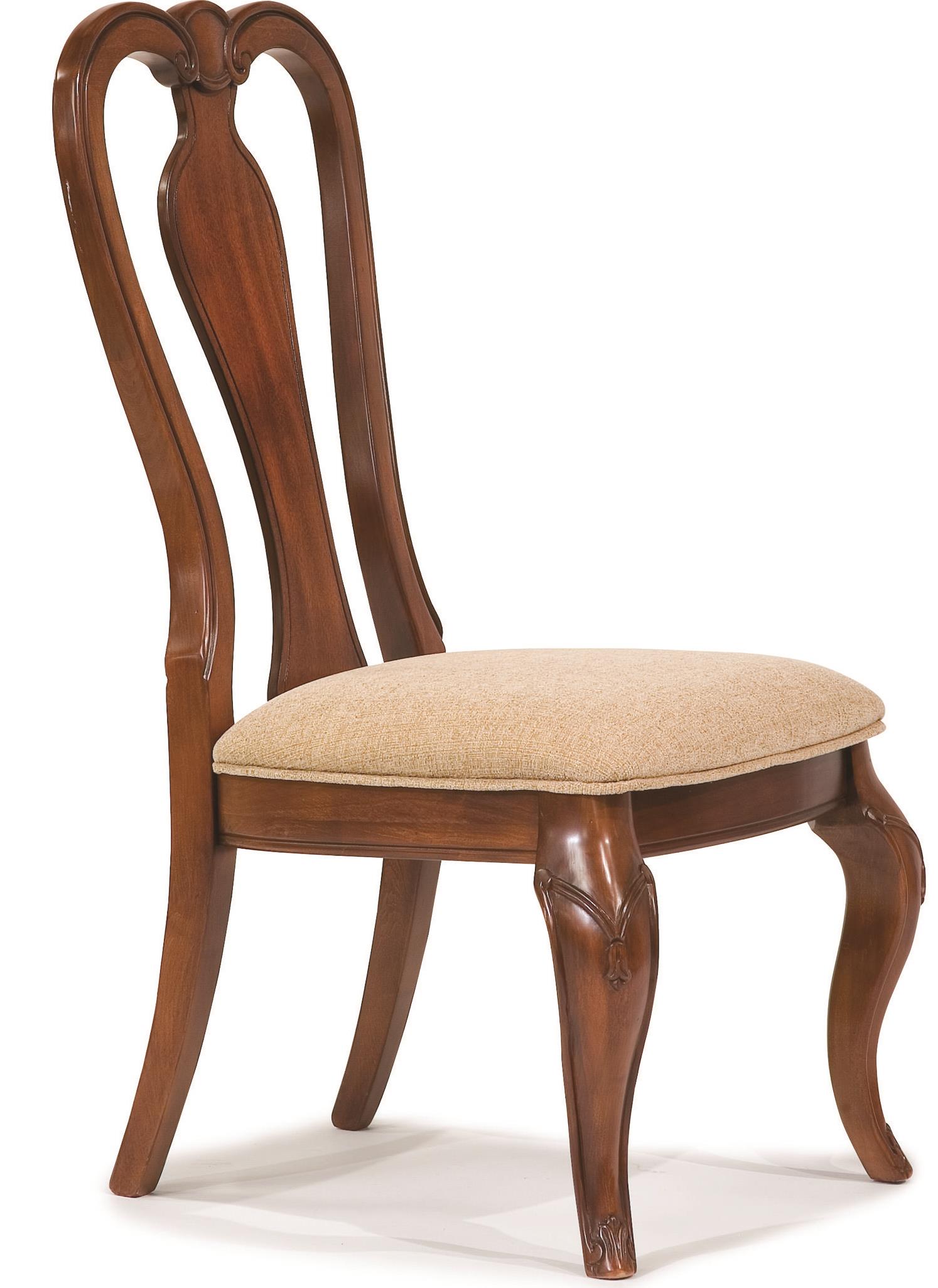 Evolution Queen Anne Side Chair with Upholstered Seat by Legacy Classic
